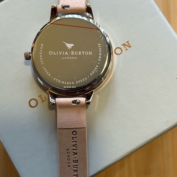 Oliviai Burton Enchanted Garden Watch With 34mm White Floral Face With 3D Bee - Picture 2 of 6